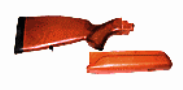  Приклад (ложе) и цевье к охотничьему карабину Сайга-20 (СОК-20) комплект, бук/орех